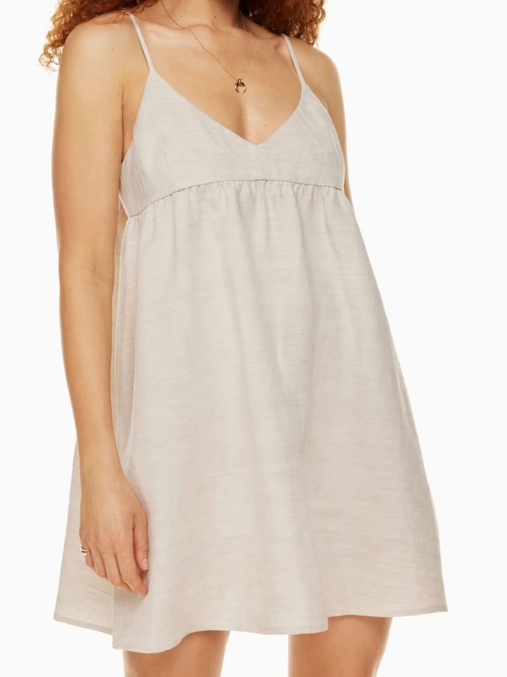 Aritzia Wilfred Lover Linen Mini Dress